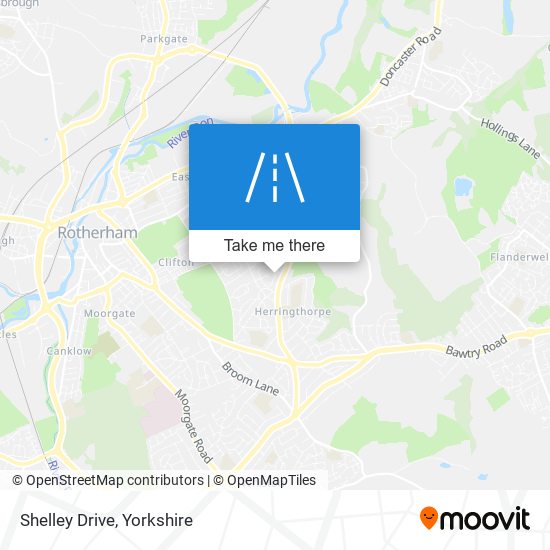 Shelley Drive map
