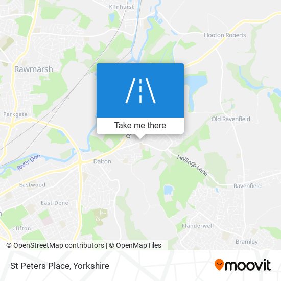 St Peters Place map
