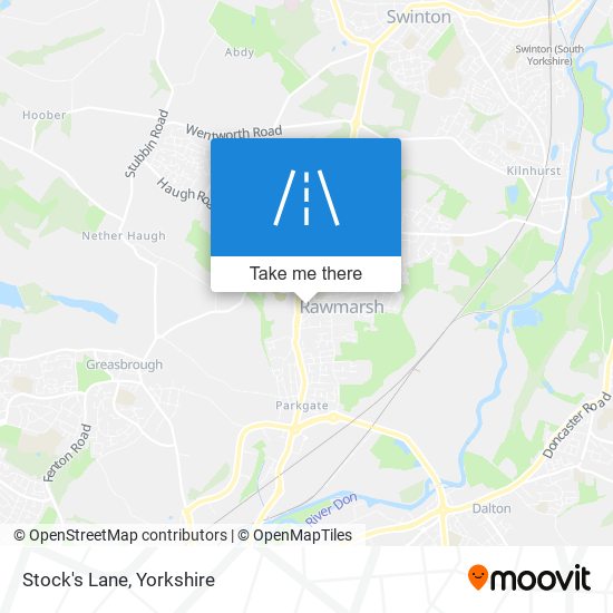 Stock's Lane map