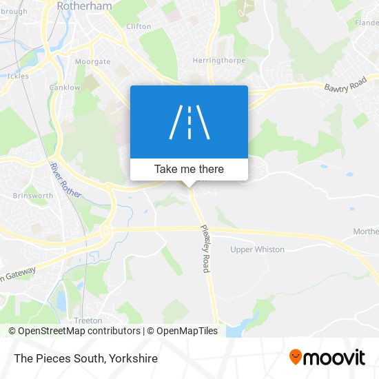 The Pieces South map