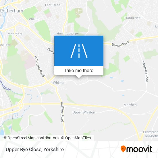 Upper Rye Close map