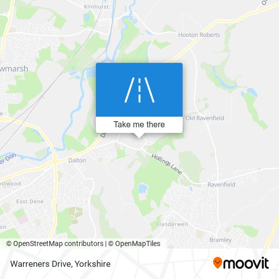 Warreners Drive map