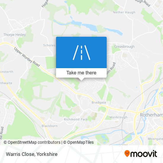 Warris Close map