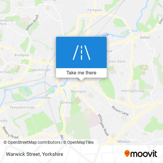 Warwick Street map