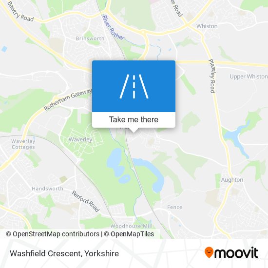 Washfield Crescent map