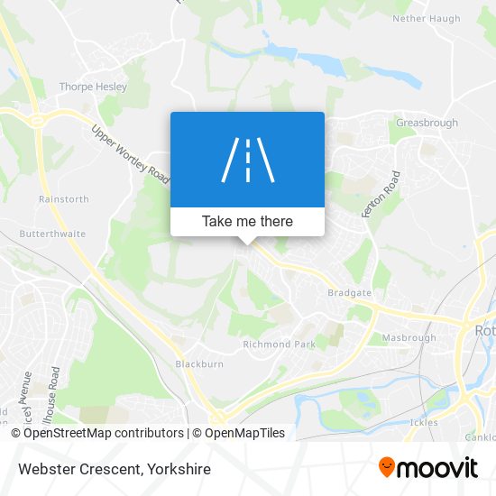 Webster Crescent map