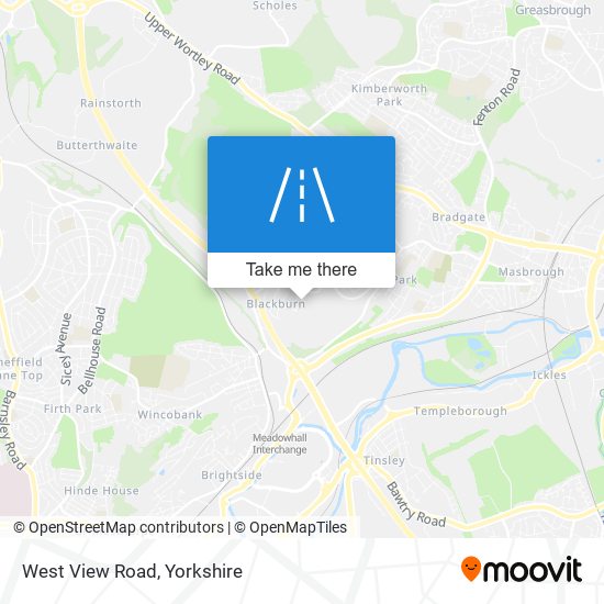 West View Road map