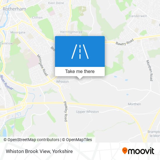 Whiston Brook View map