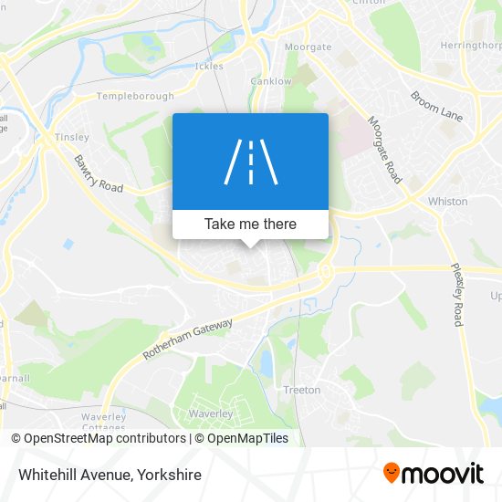 Whitehill Avenue map
