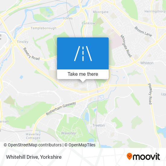 Whitehill Drive map