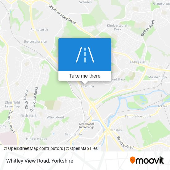 Whitley View Road map