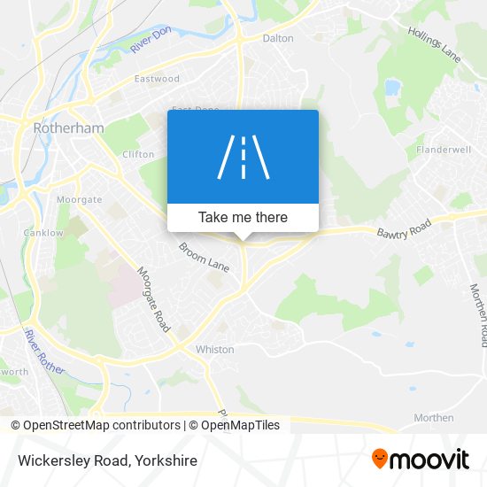 Wickersley Road map