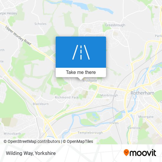Wilding Way map