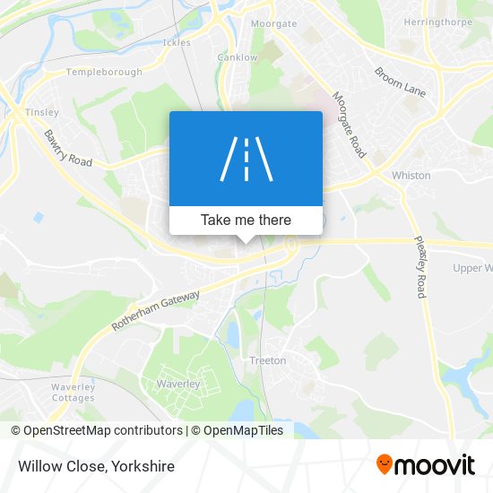 Willow Close map