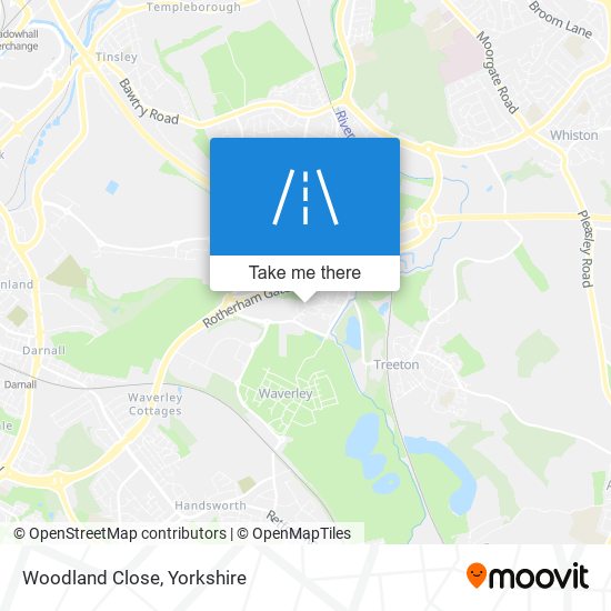 Woodland Close map