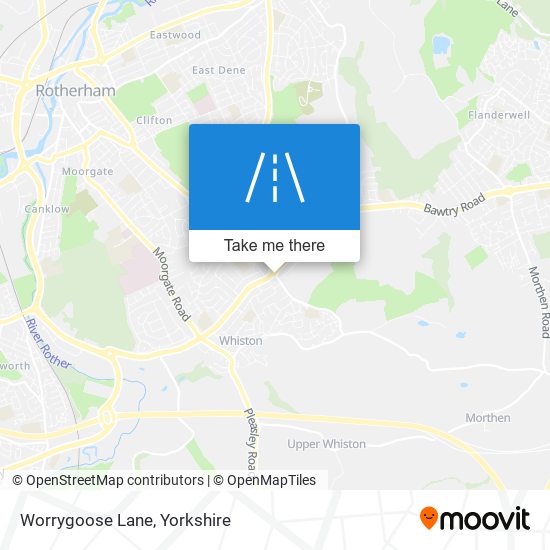 Worrygoose Lane map
