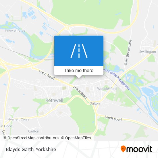 Blayds Garth map
