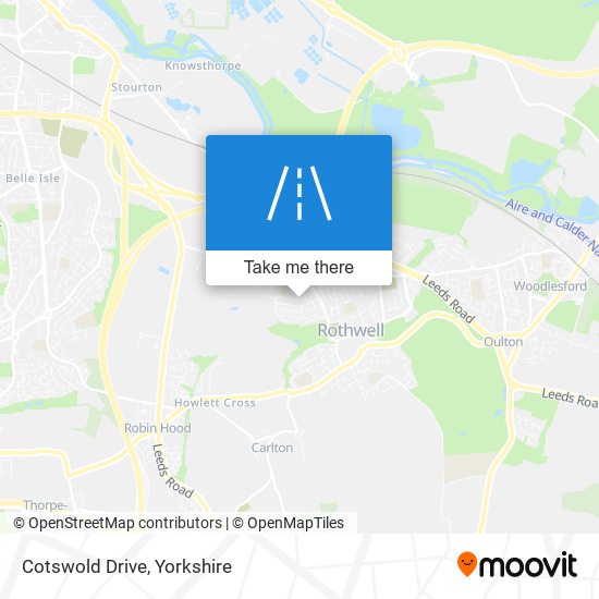 Cotswold Drive map