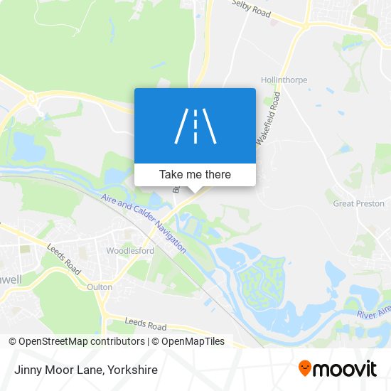 Jinny Moor Lane map