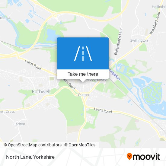 North Lane map