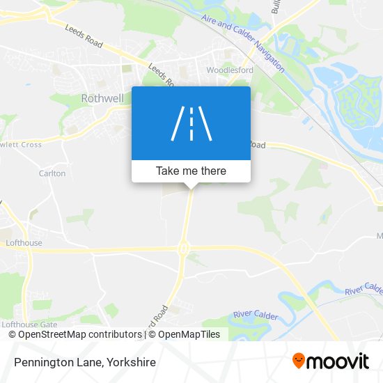 Pennington Lane map