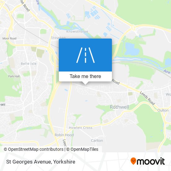 St Georges Avenue map