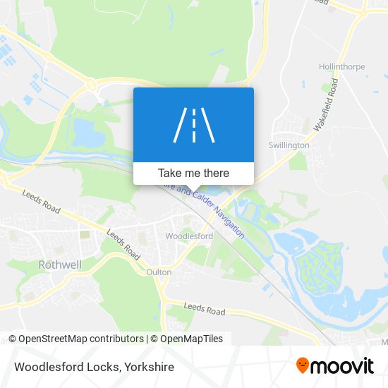 Woodlesford Locks map