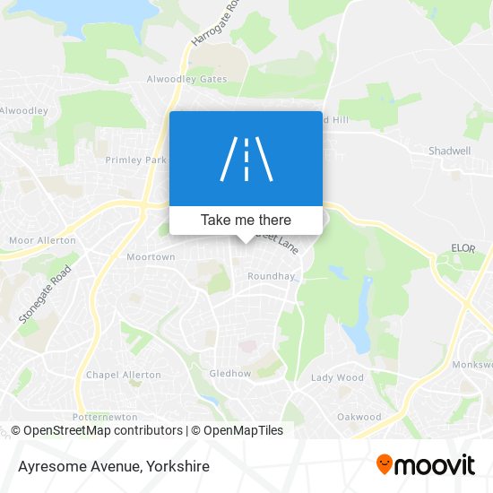 Ayresome Avenue map