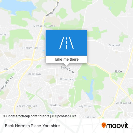 Back Norman Place map