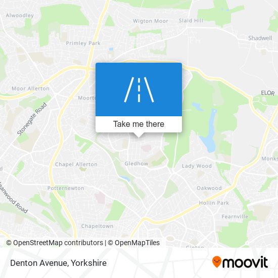 Denton Avenue map