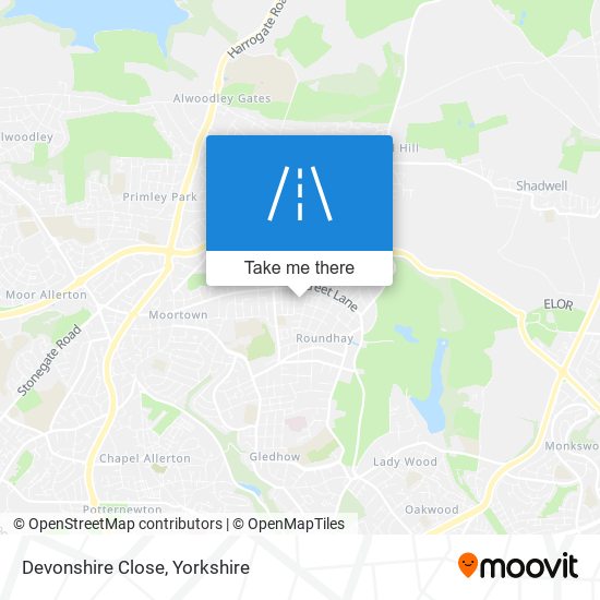 Devonshire Close map