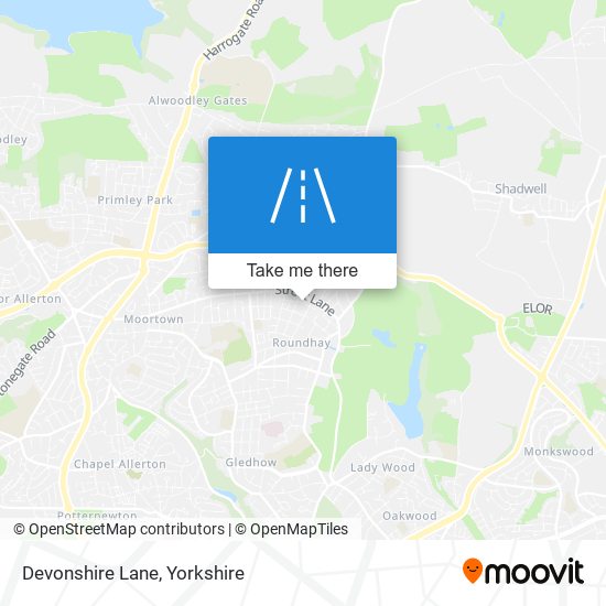 Devonshire Lane map