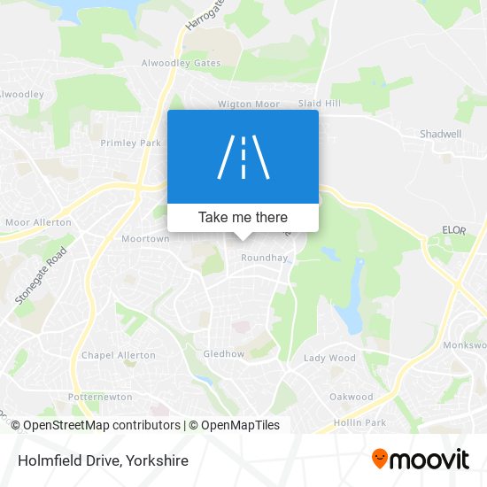 Holmfield Drive map