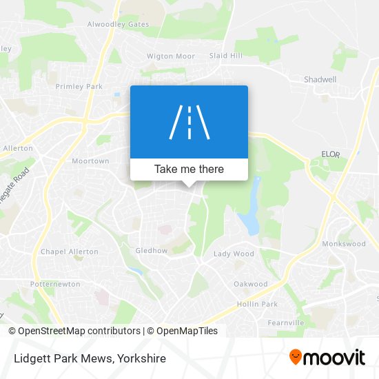 Lidgett Park Mews map