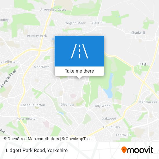 Lidgett Park Road map