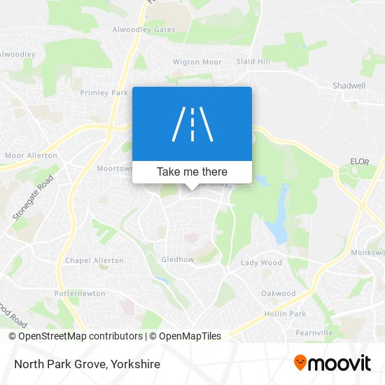 North Park Grove map