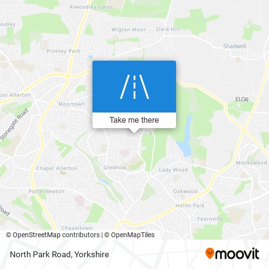 North Park Road map