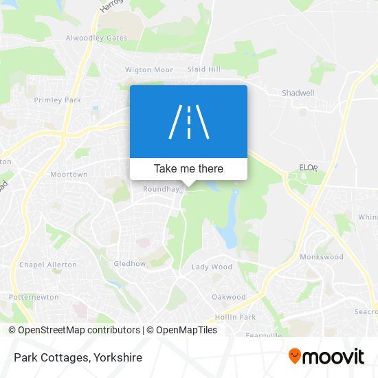 Park Cottages map