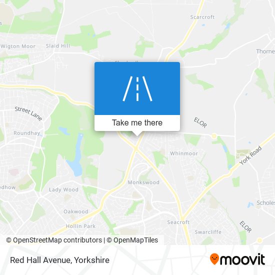 Red Hall Avenue map
