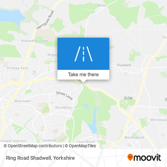 Ring Road Shadwell map