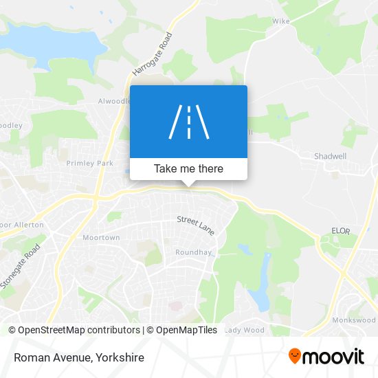 Roman Avenue map