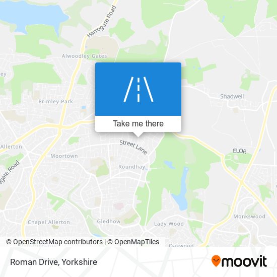 Roman Drive map