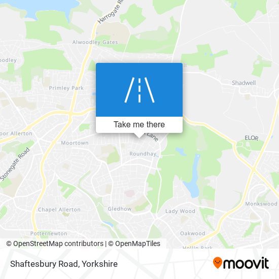 Shaftesbury Road map