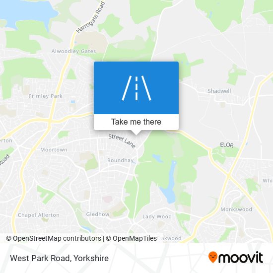 West Park Road map