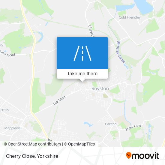 Cherry Close map