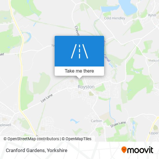 Cranford Gardens map
