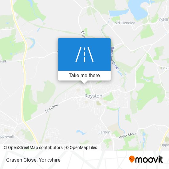 Craven Close map