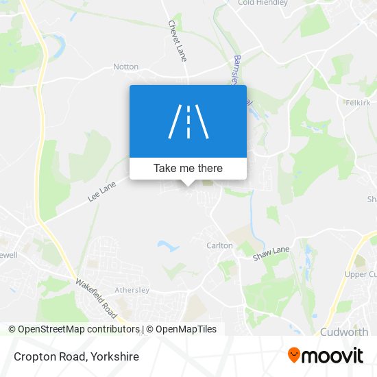 Cropton Road map