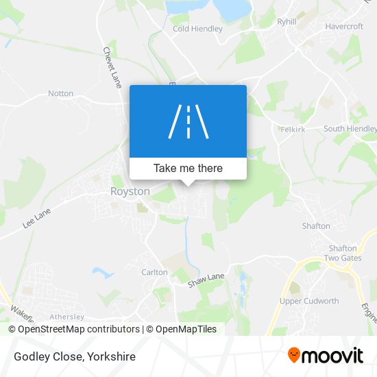 Godley Close map
