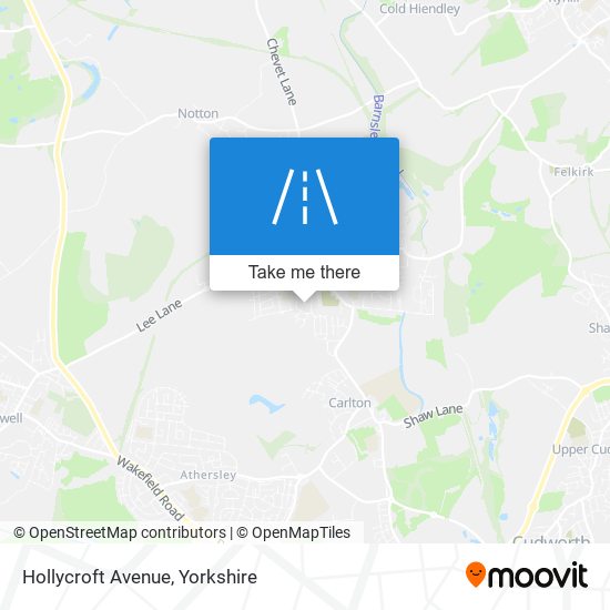 Hollycroft Avenue map